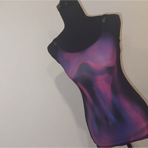 Xs new camisole body outlined black/ purple tight summer mini dress never worn - Picture 5 of 17